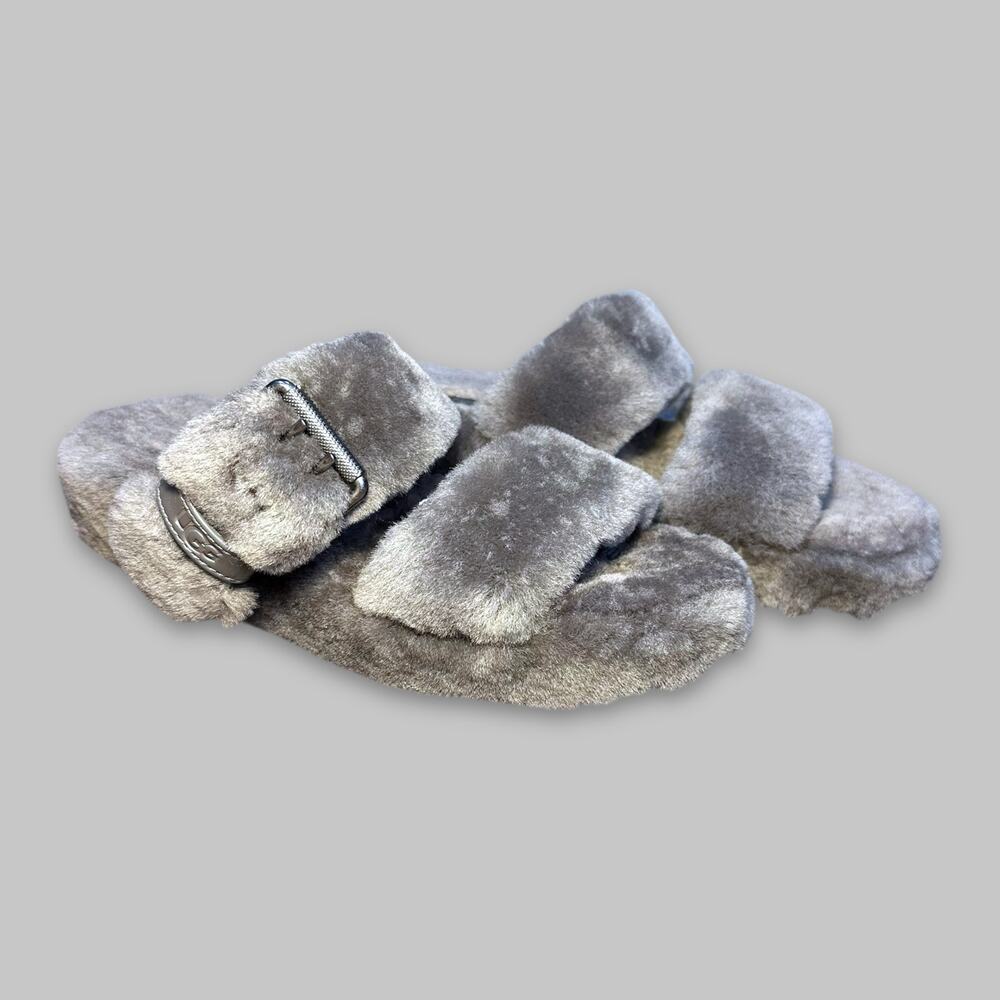 UGG Fluff Yeah Slide Slippers Gray Women’s Size 7